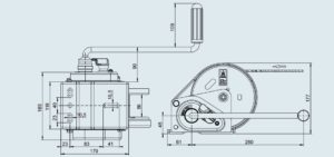 Лебедка Compact тип 900 с тормозом